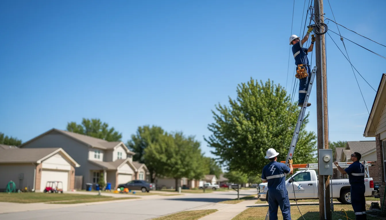 Residential electrician providing installation services in Sugar Grove, OH